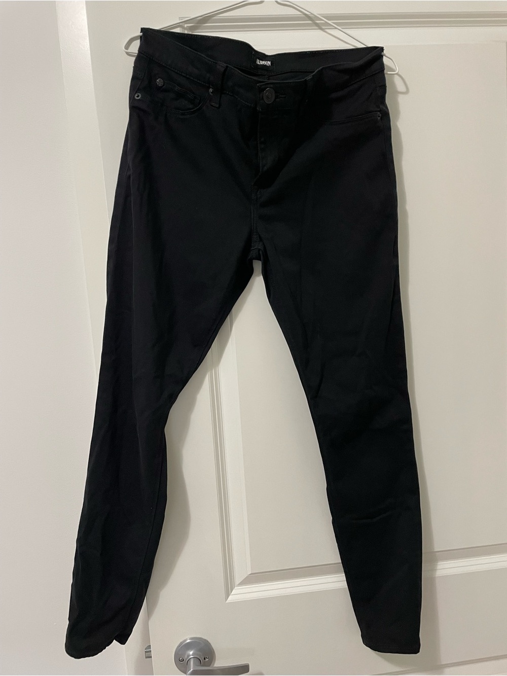 Hudson Natalie Super Skinny Black Jeans - Size 29